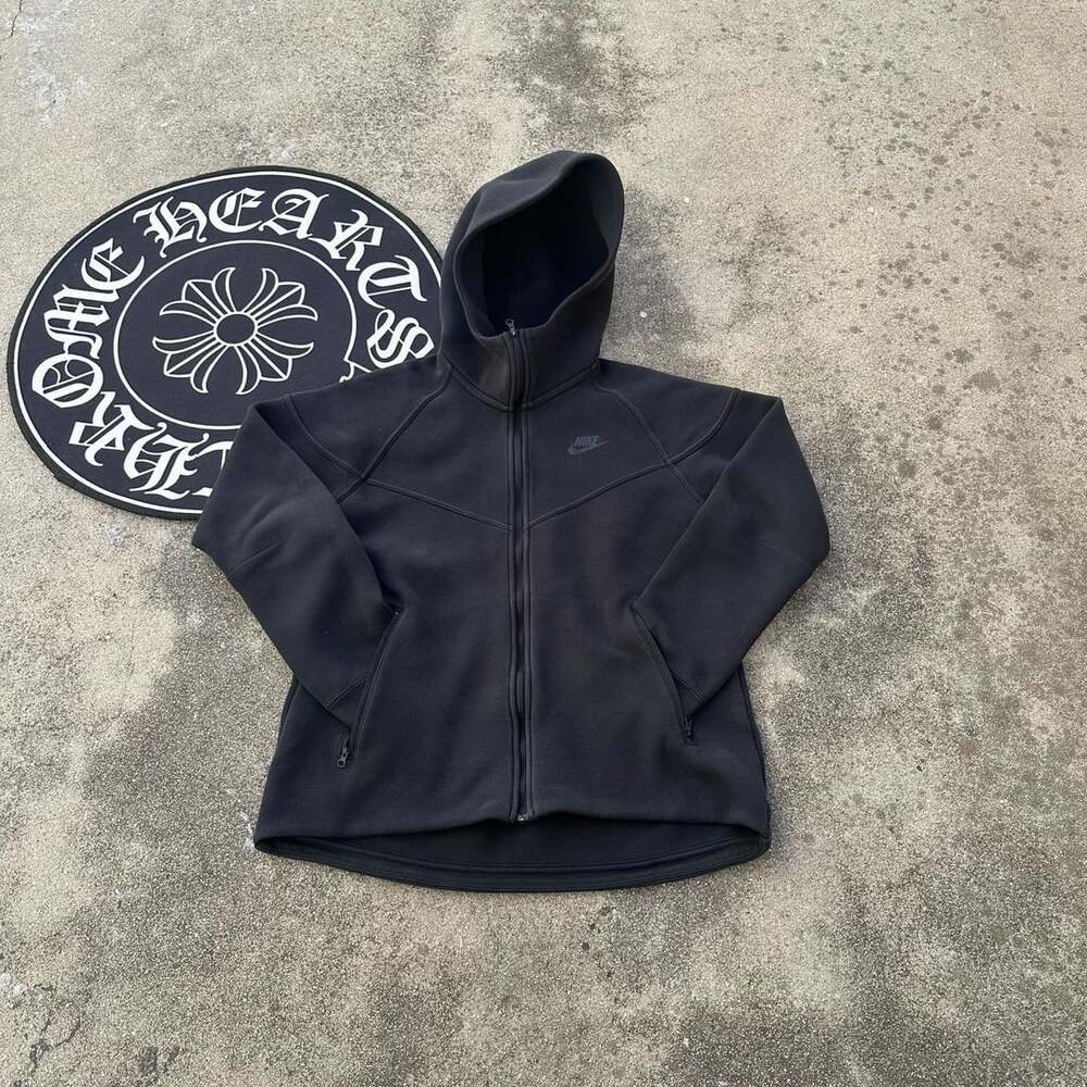 Nike Tech Fleece Full Zip Hoodie Size M Black